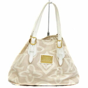 Louis Vuitton Taisienne Tote Bag Cruise Line Canvas Leather Beige